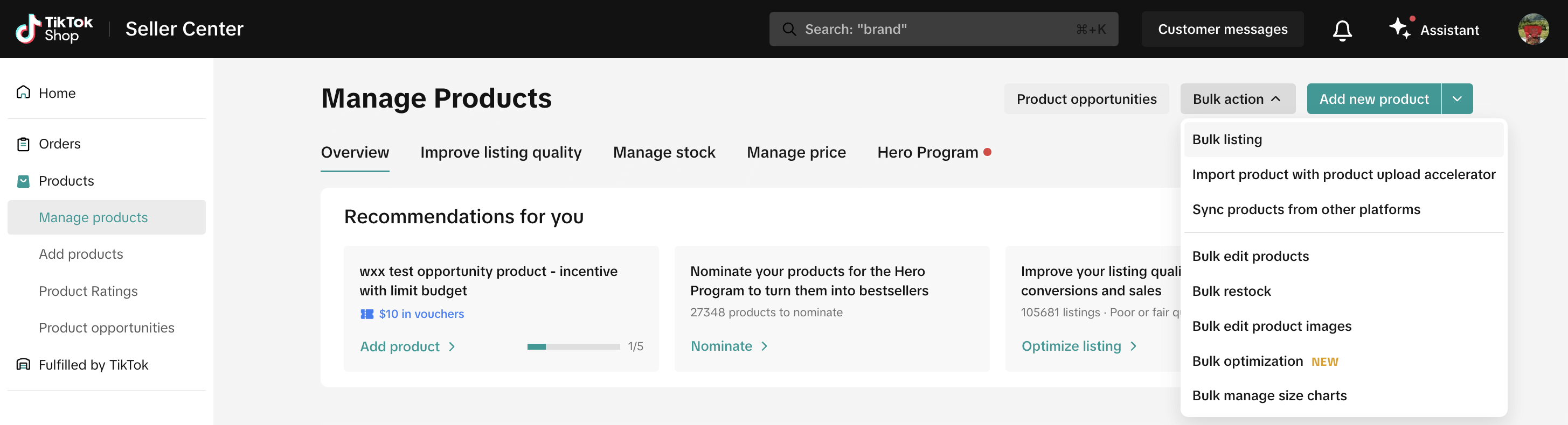 How to connect a TikTok Shop feed to a TikTok Shop (select bulk listing tool)